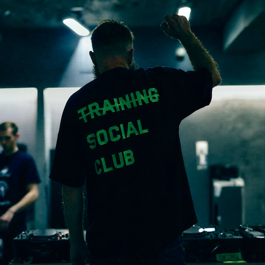 Mens training tee Black Social