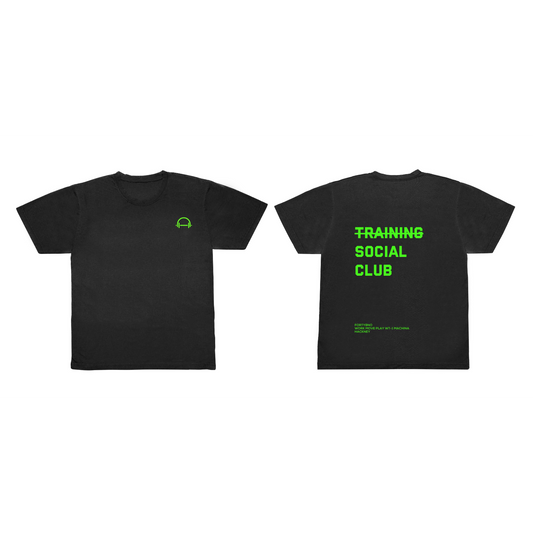 Mens training tee Black Social