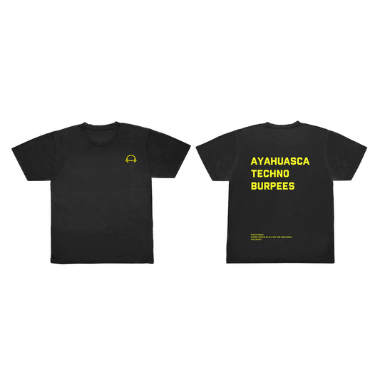 Mens training tee Black Techno