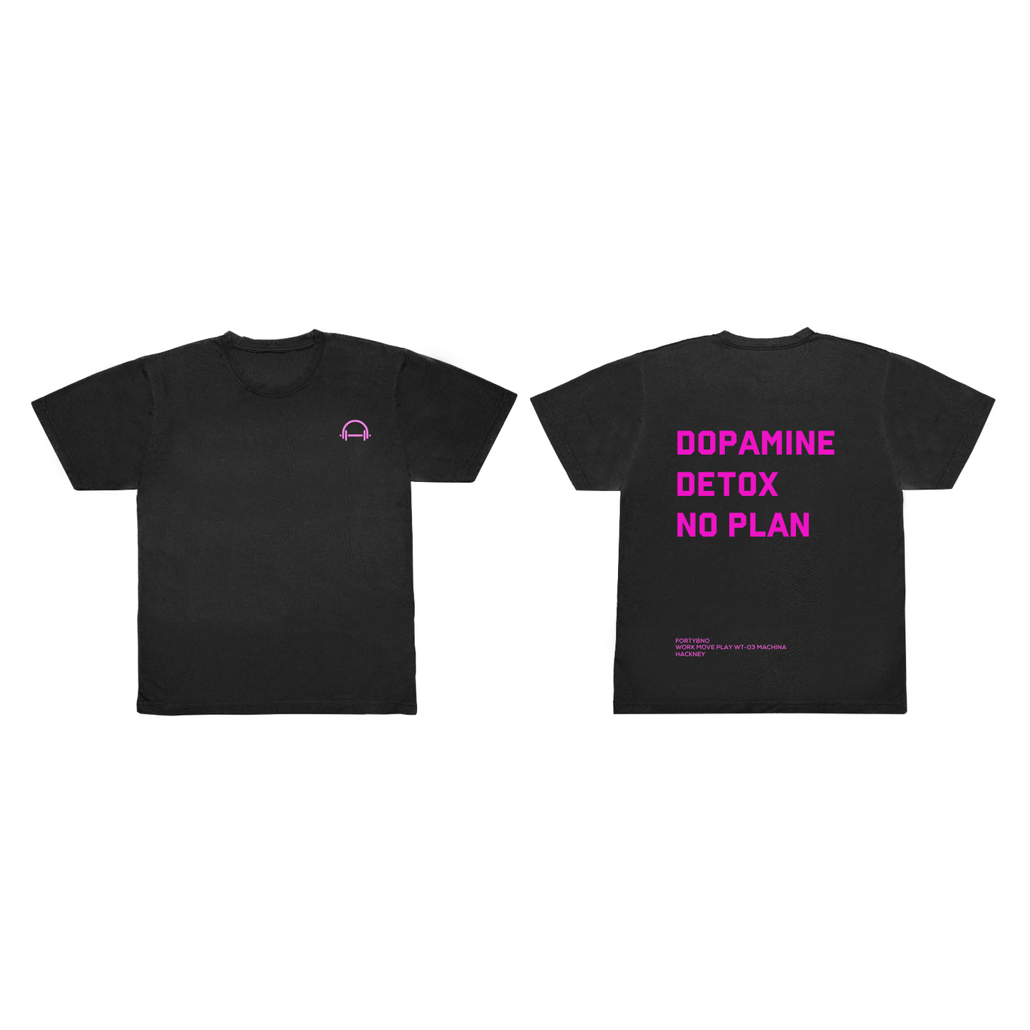 Mens training tee Black Dopamine